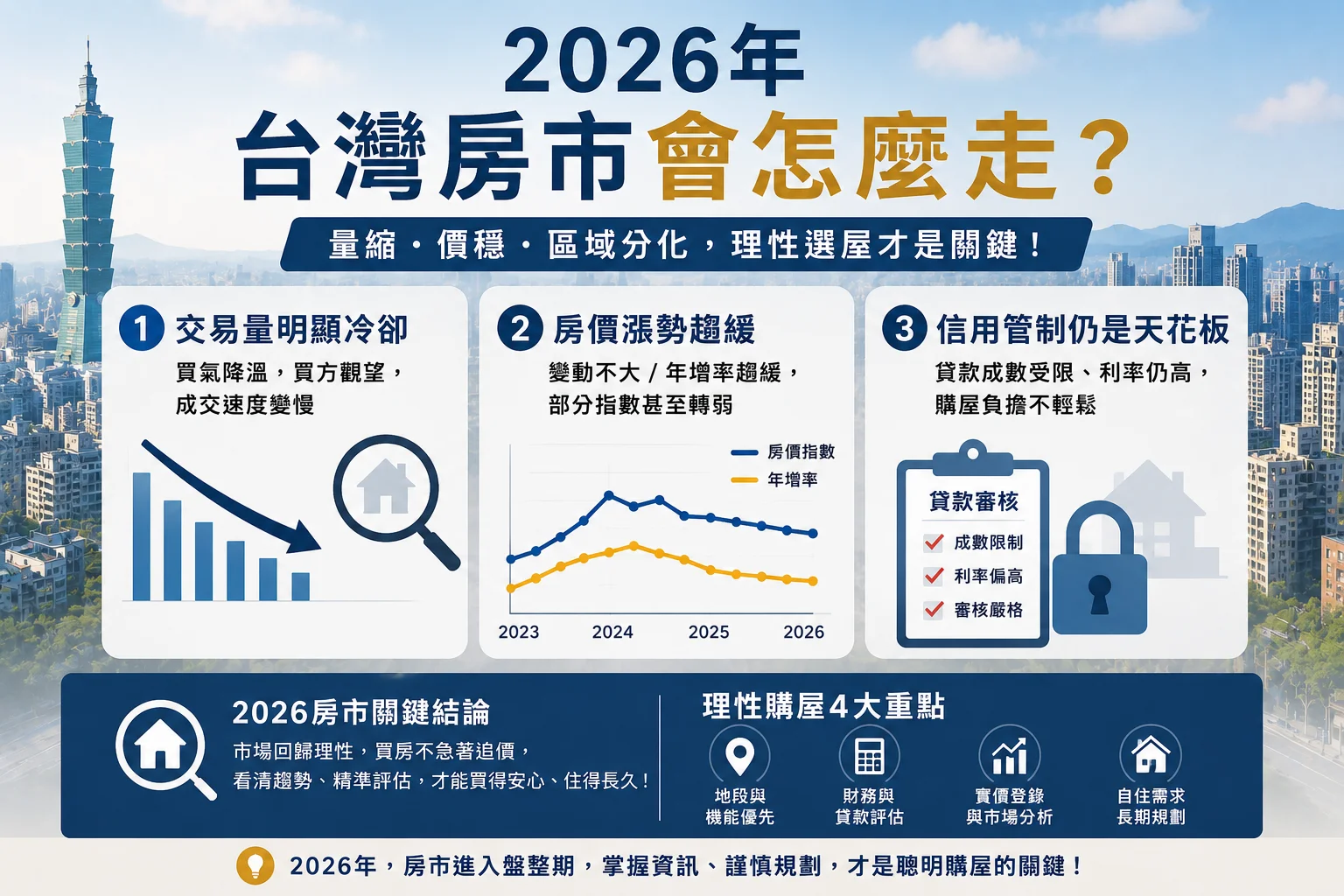 2026年台灣房市會怎麼走？