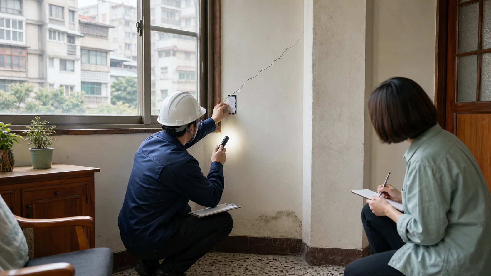老屋牆壁出現裂縫怎麼辦？朱哥教你從6種警訊判斷該修繕、耐震評估還是考慮重建